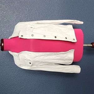 White Jean Jacket Size Small